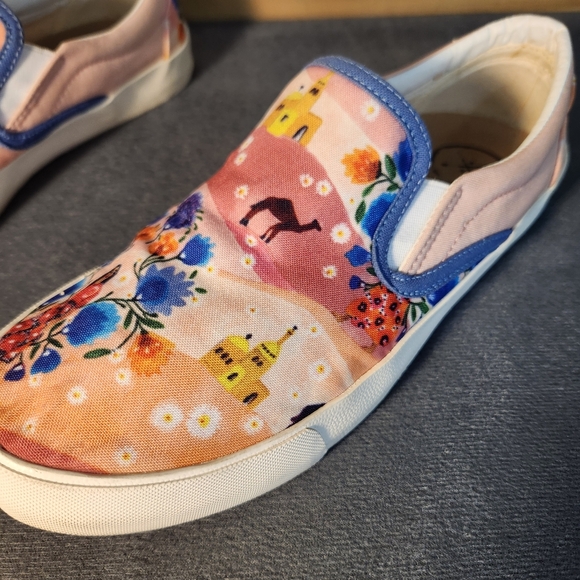 Inkkas W 9.5 M 7.5 Multicolor Desert Slip-On Casual Sneakers Camel Egyptian - Picture 7 of 11